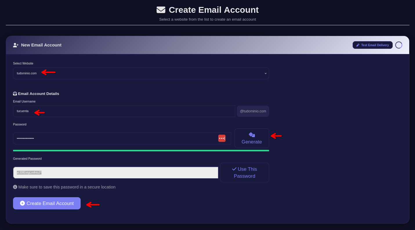 Formulario de cuenta